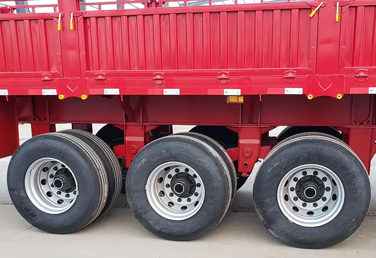 3 Axles 40ft Drop Side Sidewall Semi-Trailer-semi trailer-Shandong Jiuzhou Automobile Manufacturing Co., Ltd.