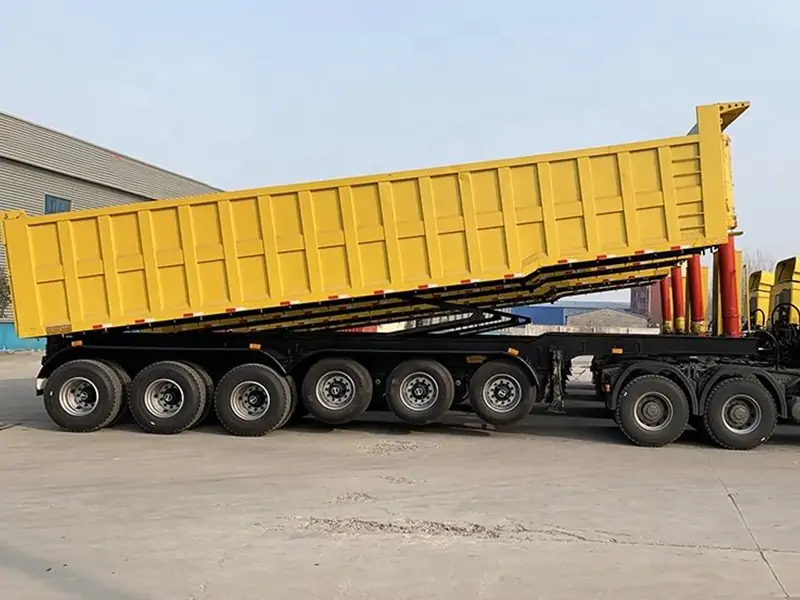 Square Rear Tipper Semi Trailers Shipped to Mali-semi trailer-Shandong Jiuzhou Automobile Manufacturing Co., Ltd. Square Rear Tipper Semi Trailers Shipped to Mali-semi trailer-Shandong Jiuzhou Automobile Manufacturing Co., Ltd.