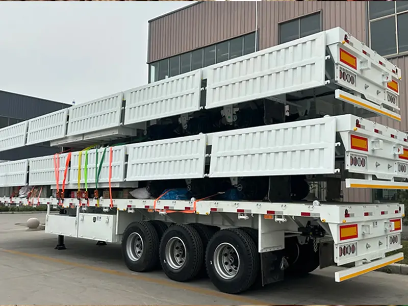 3 Axle Side Wall Semi Trailer Bulk Shipment Case for Thailand Logistics & Construction Transport-semi trailer-Shandong Jiuzhou Automobile Manufacturing Co., Ltd. 3 Axle Side Wall Semi Trailer Bulk Shipment Case for Thailand Logistics & Construction Transport-semi trailer-Shandong Jiuzhou Automobile Manufacturing Co., Ltd.