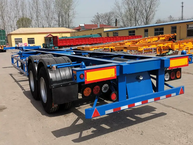 Skeleton Semi Trailer Shipment to Africa-semi trailer-Shandong Jiuzhou Automobile Manufacturing Co., Ltd. Skeleton Semi Trailer Shipment to Africa-semi trailer-Shandong Jiuzhou Automobile Manufacturing Co., Ltd.