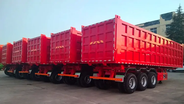 3 Axle 60CBM Tipper Truck Trailer Dump Trailer-semi trailer-Shandong Jiuzhou Automobile Manufacturing Co., Ltd.
