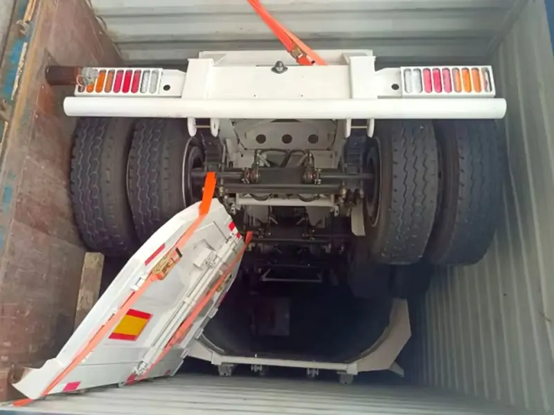 Batch 3‑Axle Skeleton Semi‑Trailers Shipped to Ghana-semi trailer-Shandong Jiuzhou Automobile Manufacturing Co., Ltd.