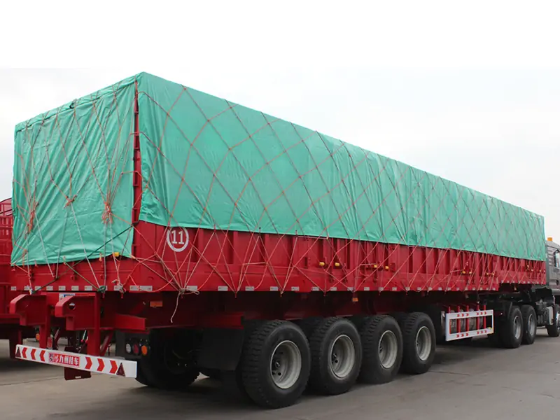 Side Dump Semi Trailers Shipped to Guinea for Bulk Material Transportation-semi trailer-Shandong Jiuzhou Automobile Manufacturing Co., Ltd.