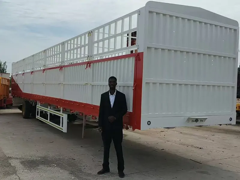 African Overseas Customers Visit Our Factory for Inspection and Cooperation Negotiation-semi trailer-Shandong Jiuzhou Automobile Manufacturing Co., Ltd.