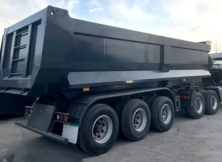 3 Axle New Rear Dump Semi-Trailer-semi trailer-Shandong Jiuzhou Automobile Manufacturing Co., Ltd.
