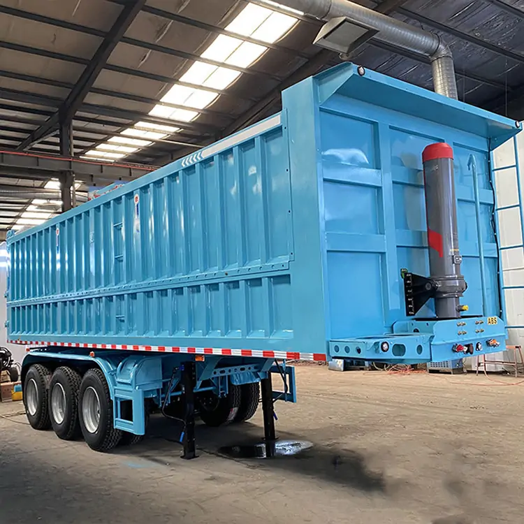 3 Axle New Rear Dump Semi Trailer-semi trailer-Shandong Jiuzhou Automobile Manufacturing Co., Ltd.