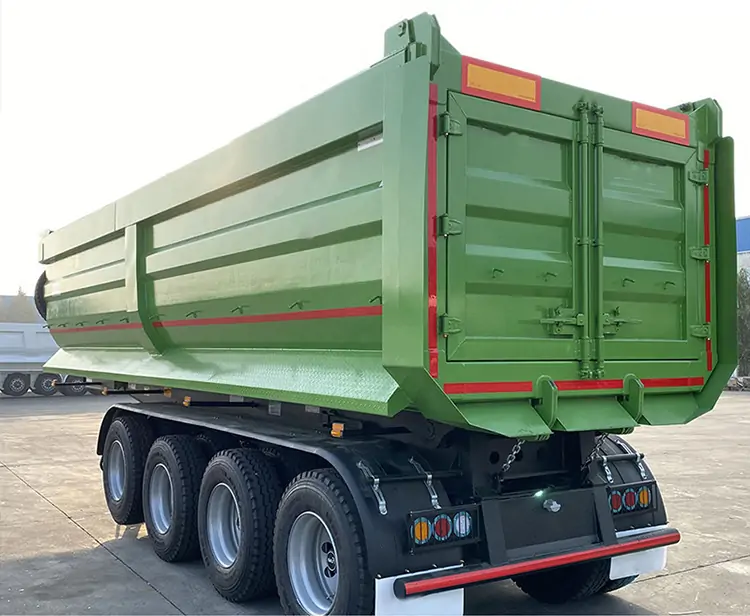 3 Axle New Rear Dump Semi Truck Trailer-semi trailer-Shandong Jiuzhou Automobile Manufacturing Co., Ltd. 3 Axle New Rear Dump Semi Truck Trailer-semi trailer-Shandong Jiuzhou Automobile Manufacturing Co., Ltd.