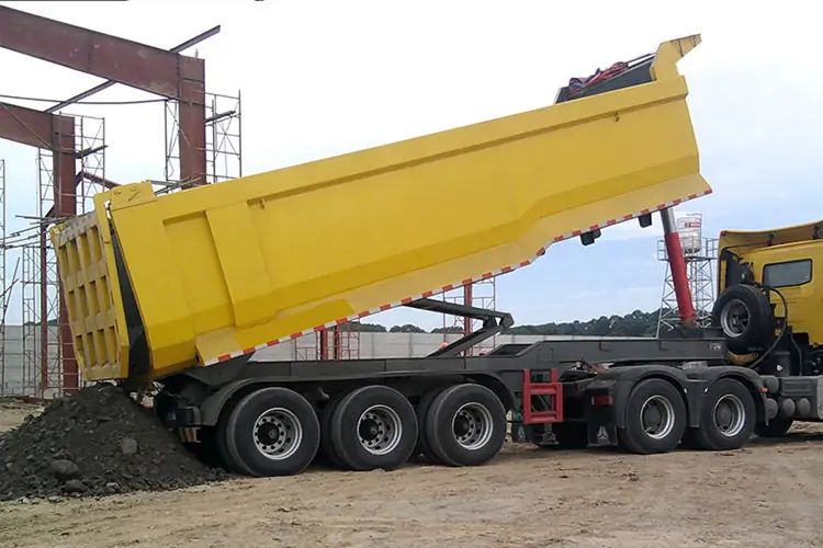 3 Axle New Rear Dump Trailer-semi trailer-Shandong Jiuzhou Automobile Manufacturing Co., Ltd. 3 Axle New Rear Dump Trailer-semi trailer-Shandong Jiuzhou Automobile Manufacturing Co., Ltd.