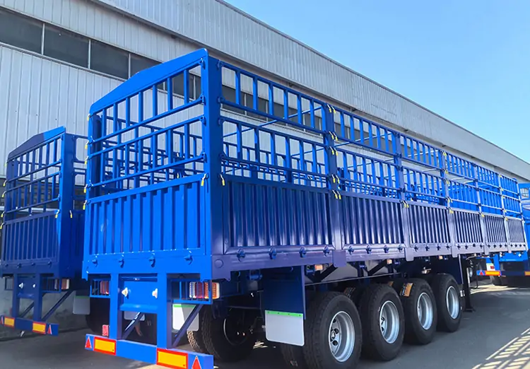 JOZOTG 4 Axles Stake Semi Trailer-semi trailer-Shandong Jiuzhou Automobile Manufacturing Co., Ltd. JOZOTG 4 Axles Stake Semi Trailer-semi trailer-Shandong Jiuzhou Automobile Manufacturing Co., Ltd.