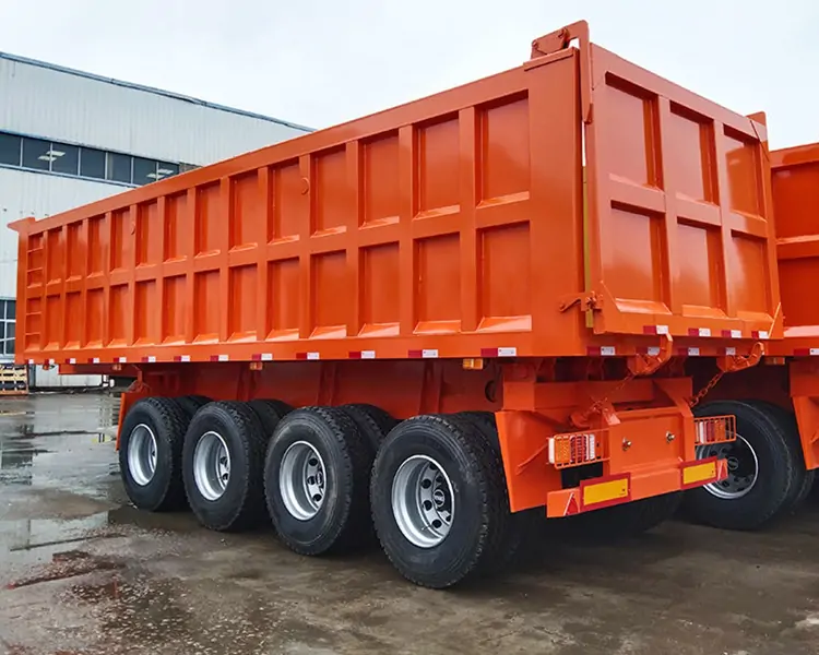 Factory OEM/ODM 4 Axle Trailer Dump-semi trailer-Shandong Jiuzhou Automobile Manufacturing Co., Ltd.