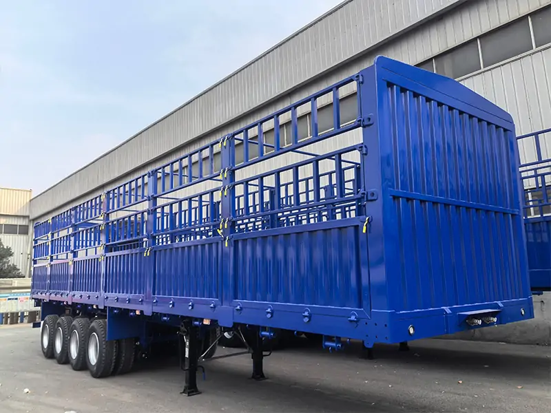 Shipment of Stake Semi‑Trailers to Guinea for Bulk Cargo Transport-semi trailer-Shandong Jiuzhou Automobile Manufacturing Co., Ltd. Shipment of Stake Semi‑Trailers to Guinea for Bulk Cargo Transport-semi trailer-Shandong Jiuzhou Automobile Manufacturing Co., Ltd.