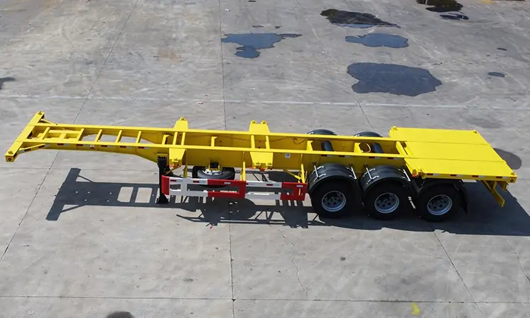 Customization 3 Axle 30-80ton Container Skeleton Trailer-semi trailer-Shandong Jiuzhou Automobile Manufacturing Co., Ltd.