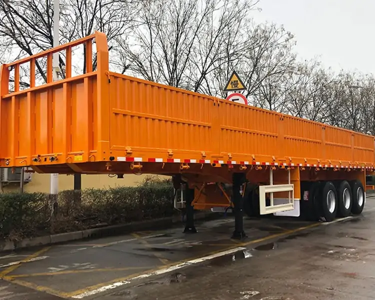 3 Axle 60 Ton Side Wall Semi Trailer-semi trailer-Shandong Jiuzhou Automobile Manufacturing Co., Ltd. 3 Axle 60 Ton Side Wall Semi Trailer-semi trailer-Shandong Jiuzhou Automobile Manufacturing Co., Ltd.