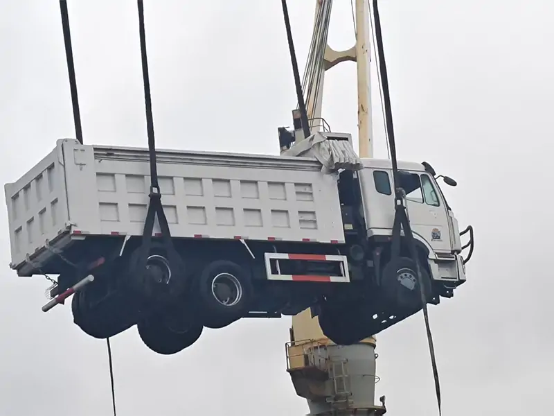 3 Axle Rectangular Tipper Semi Trailer Shipped to Senegal for Construction Transport-semi trailer-Shandong Jiuzhou Automobile Manufacturing Co., Ltd.