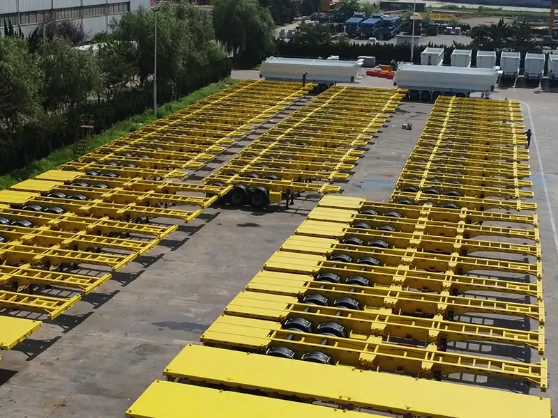 Skeleton Semi Trailer Success Stories from Tanzania to Kenya-semi trailer-Shandong Jiuzhou Automobile Manufacturing Co., Ltd.
