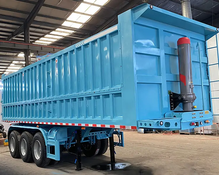 Tipper Hydraulic Dump Semi-trailer Truck Trailer for Sand Stone Bulk Cargo with 3 Axle 100 Ton-semi trailer-Shandong Jiuzhou Automobile Manufacturing Co., Ltd. Tipper Hydraulic Dump Semi-trailer Truck Trailer for Sand Stone Bulk Cargo with 3 Axle 100 Ton-semi trailer-Shandong Jiuzhou Automobile Manufacturing Co., Ltd.