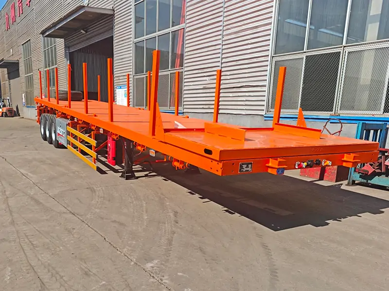 Flatbed Semi‑Trailer Shipped to Vietnam-semi trailer-Shandong Jiuzhou Automobile Manufacturing Co., Ltd.