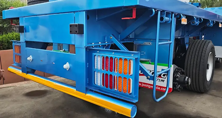 3 axel flatbed trailer-semi trailer-Shandong Jiuzhou Automobile Manufacturing Co., Ltd.