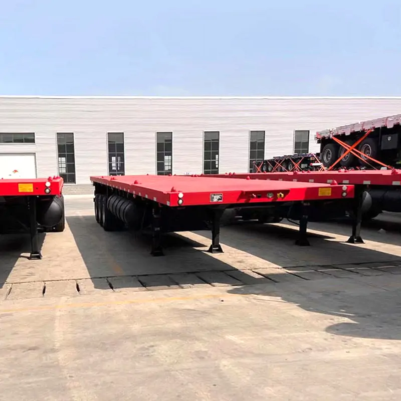 equipment trailer flatbed 30ft-semi trailer-Shandong Jiuzhou Automobile Manufacturing Co., Ltd.