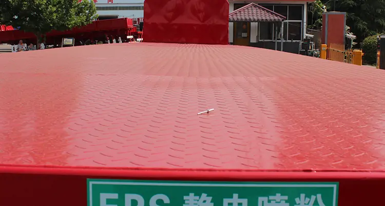3 Axle 40ft 80 Ton Flatbed Semi-Trailers-semi trailer-Shandong Jiuzhou Automobile Manufacturing Co., Ltd.